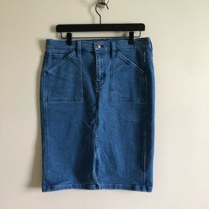 J. Crew Denim Pencil Skirt